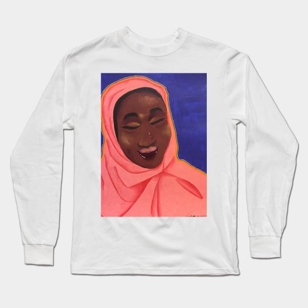 Pink Long Sleeve T-Shirt by LadybugDraws